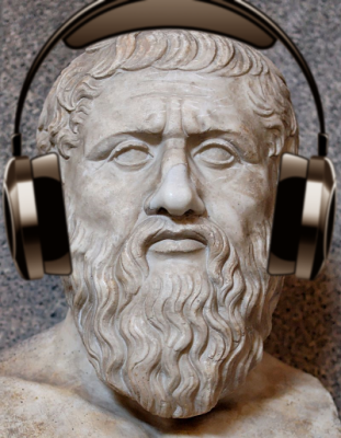 Plato listening to some form songs